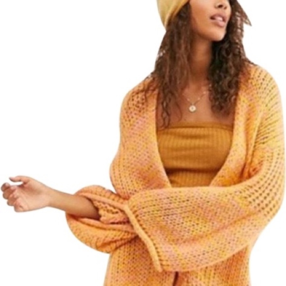 Free People • Home Town Cardigan • Orange • XS